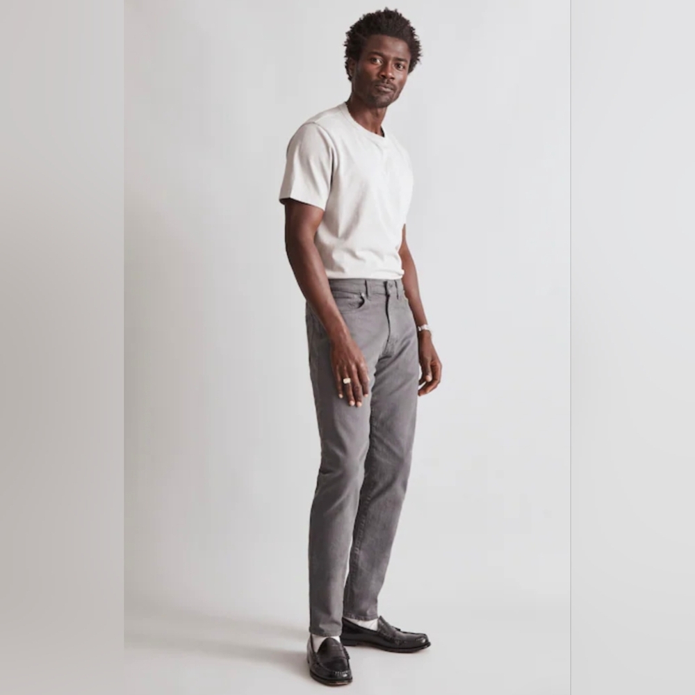 Madewell Men's Gray Athletic Slim Fit Jeans